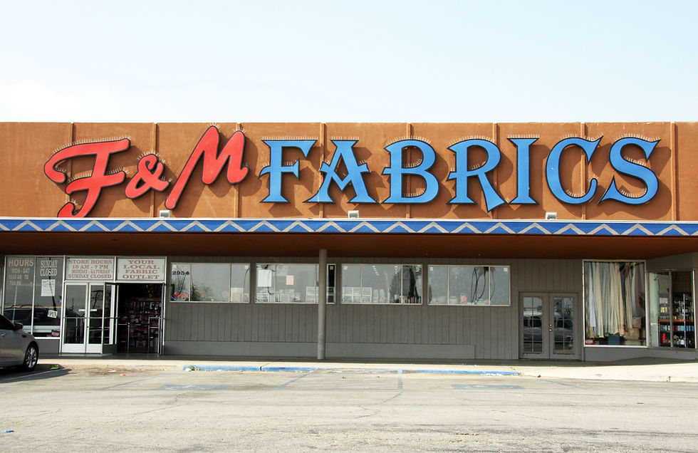 F&M Fabrics Store Front