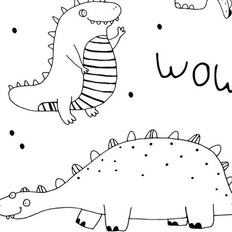 Desenhos de dinossauros para colorir