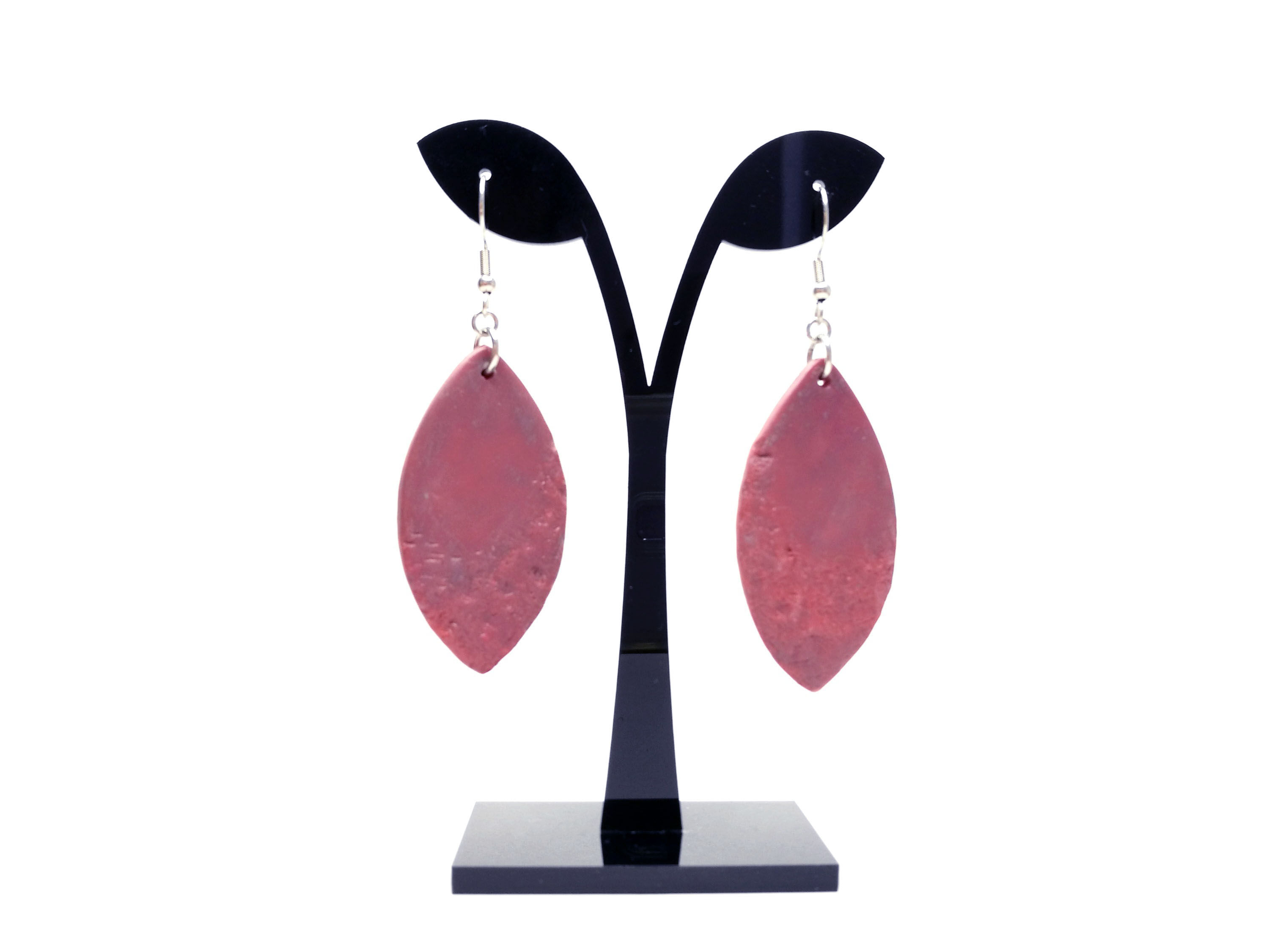 handmade, elegant pink - earrings