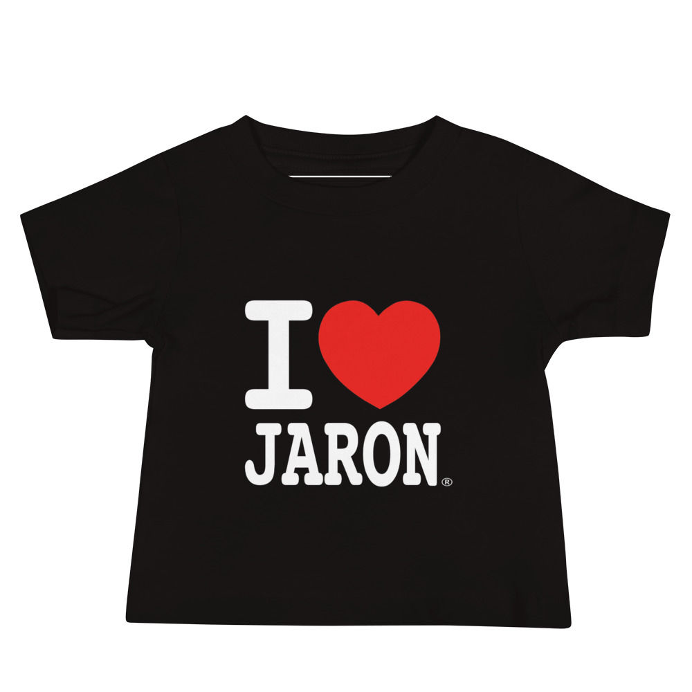 "I <3 JARON" Black Baby T-Shirt