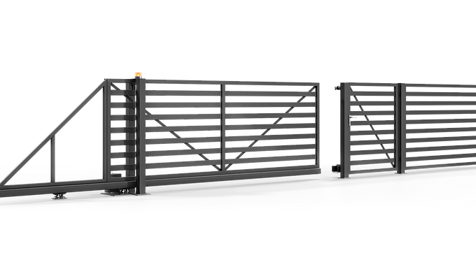 Trasimeno EK.20.105 ist ein modernes Aluminiumsystem für Zäune, Pforten und Tore mit klarer, zeitgemäßer Gestaltung.