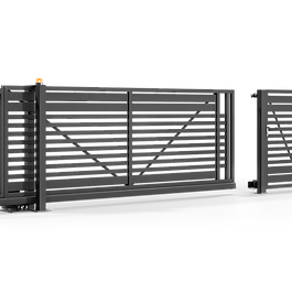 Maggiore EK.20.109 ist ein modernes Aluminiumsystem für Zäune, Pforten und Tore mit ausgewogener, klarer Gestaltung.