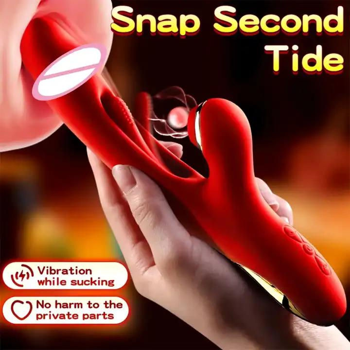 Thumbnail: NEW 3 IN 1 Sucking tapping vibrator G-spot for women