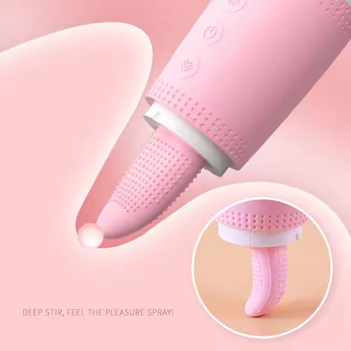 Thumbnail: Women Lilo Tongue Licking Clitoris Stimulator AV Wand Massager Vibrator