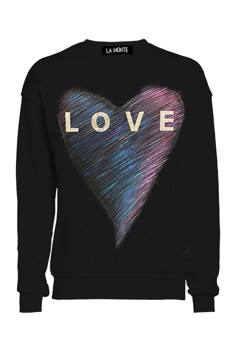 BLUE HEART CREWNECK
