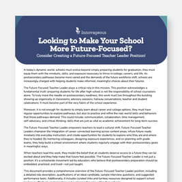 Innovageous Future-Focused Teacher Leader