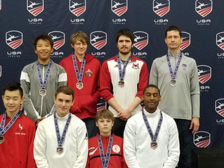 Brian Park medals at the March National Cup.
