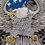 Thumbnail: CometCloud® Screaming Eagle USA Flag Unisex Iron On Patch