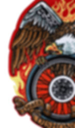 Thumbnail: CometCloud® Death Before Dishonor Eagle Unisex Iron On Patch