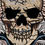 Thumbnail: CometCloud® Death Before Dishonor Skull Unisex Iron On Patch