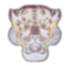 Thumbnail: CometCloud® Green Eye Tiger Unisex Iron On Patch
