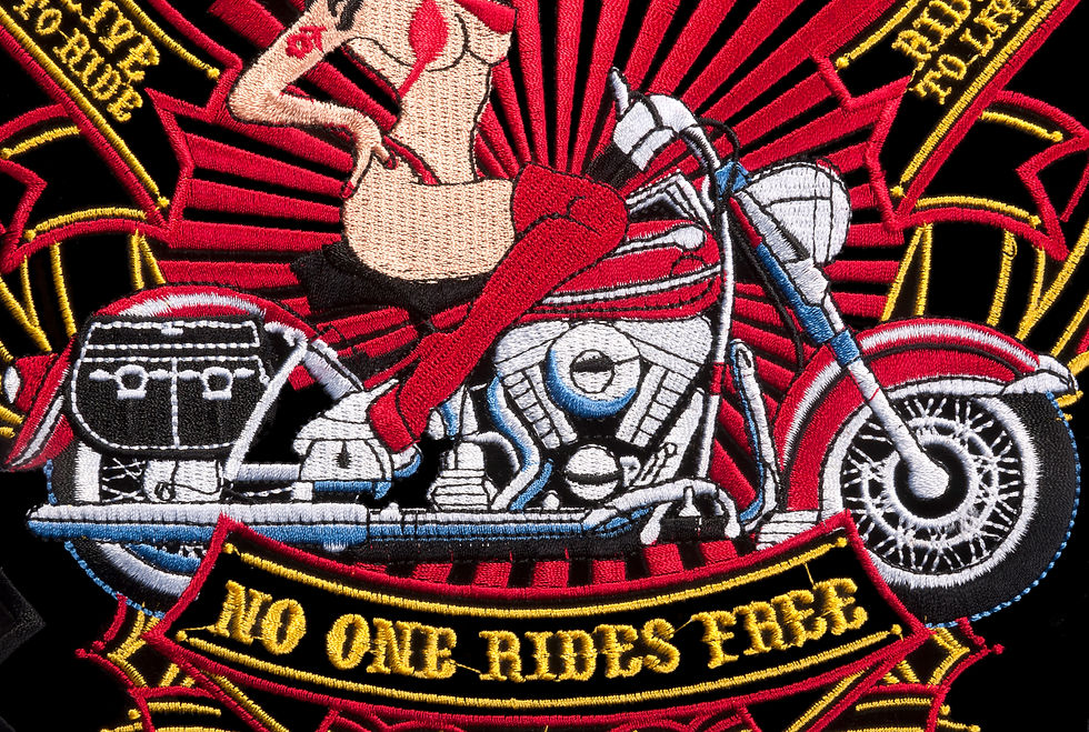 Thumbnail: CometCloud® No One Ride Free Unisex Iron On Patch