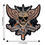Thumbnail: CometCloud® Death Before Dishonor Skull Unisex Iron On Patch