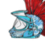 Thumbnail: CometCloud® Crazy Mohawk Unisex Iron On Patch