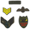 Thumbnail: CometCloud® Green Army Set of 5 Unisex Iron On Patch