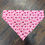 Thumbnail: Pink Paw Prints XL Dog Bandana