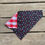 Thumbnail: Tiny Bones with Big Check Back XL Dog Bandana