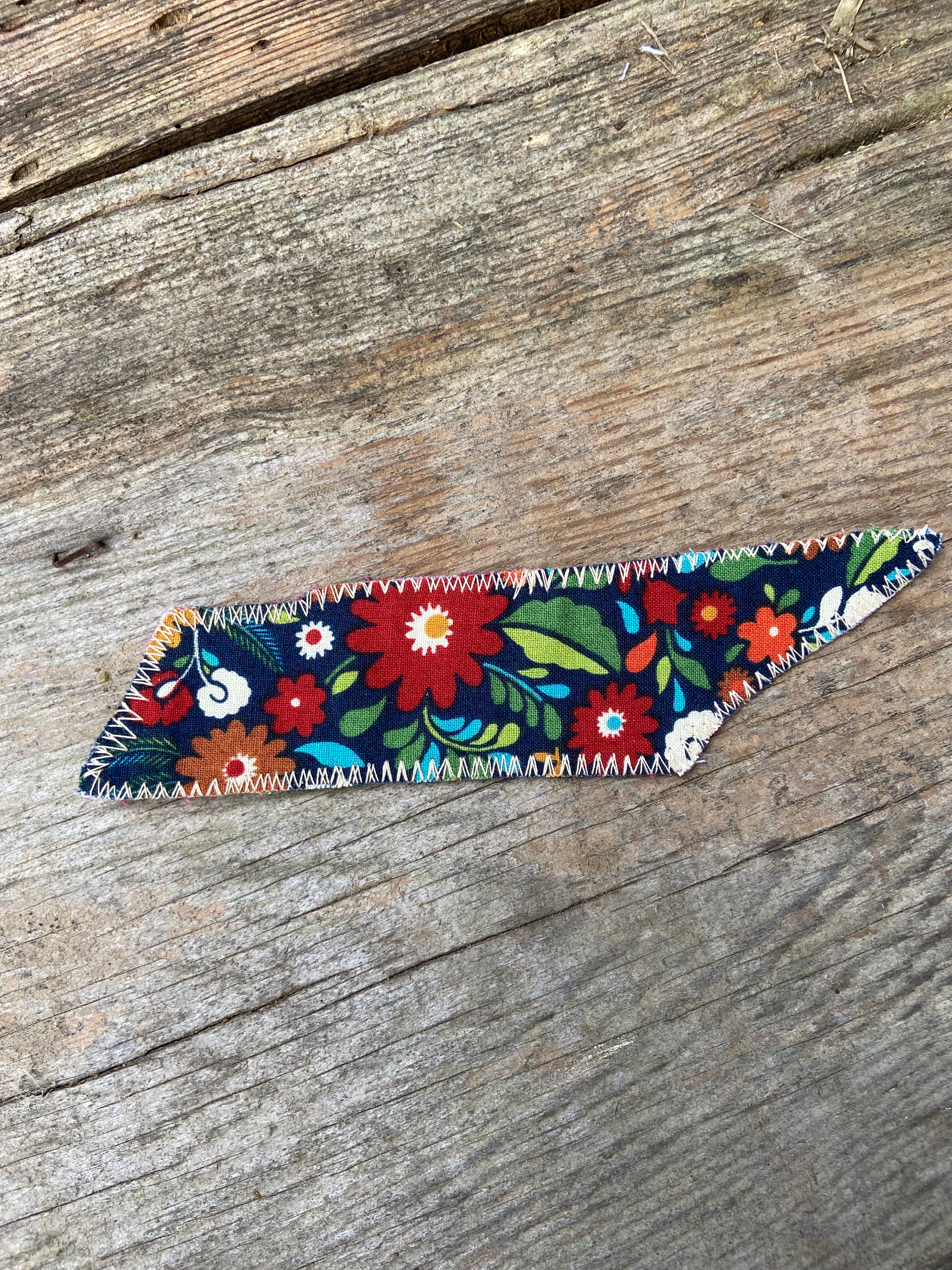 Fall Floral Tennessee Bookmark (crimson back)