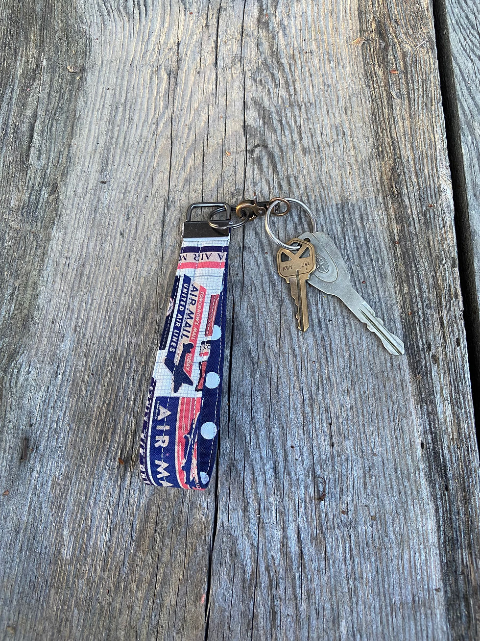 Let's Travel Large Wristlet Keychain