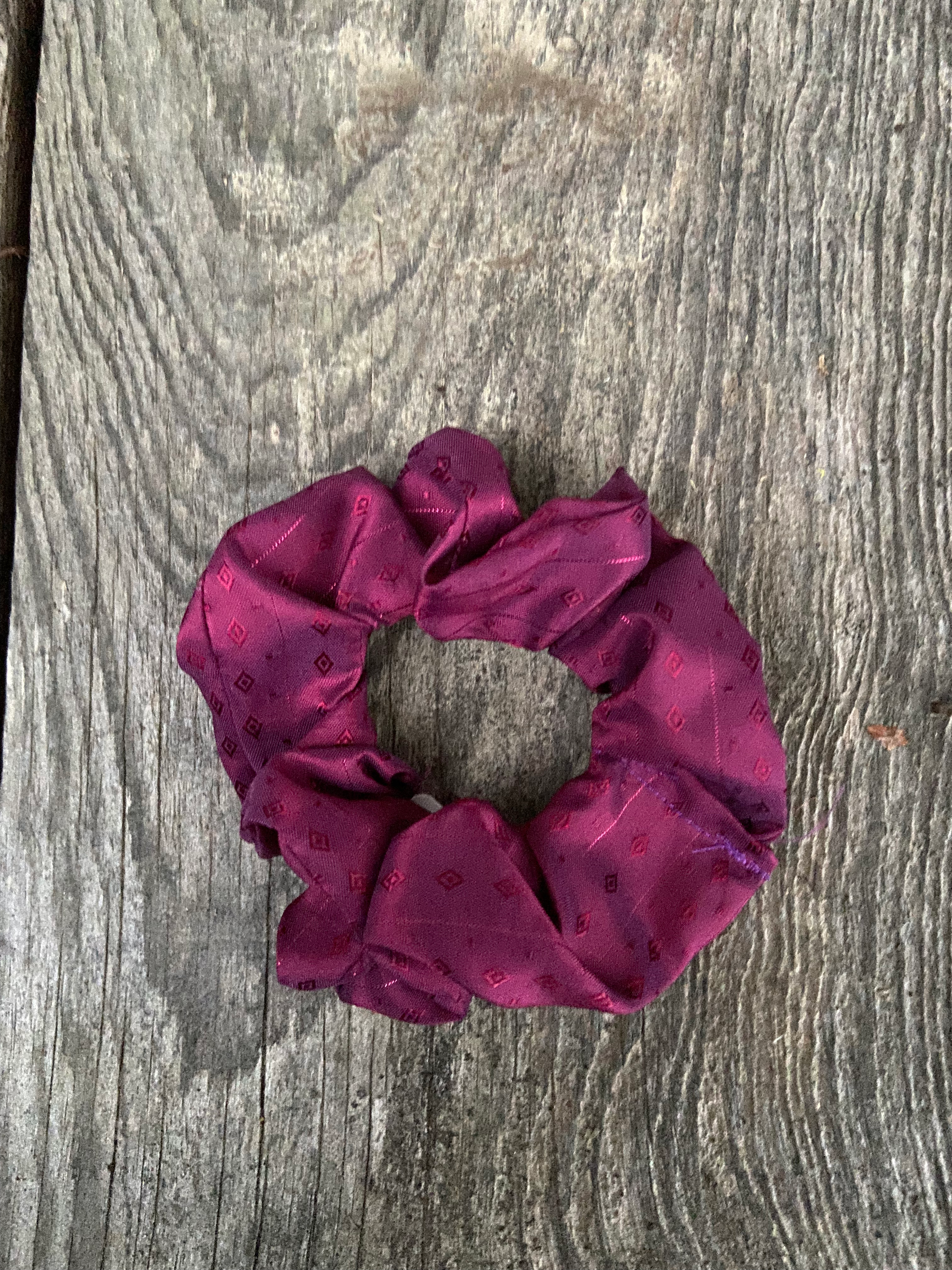 Plum Silky Scrunchie