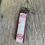 Thumbnail: Pink and Grey Leaves Small Wristlet Keychain with Tassel