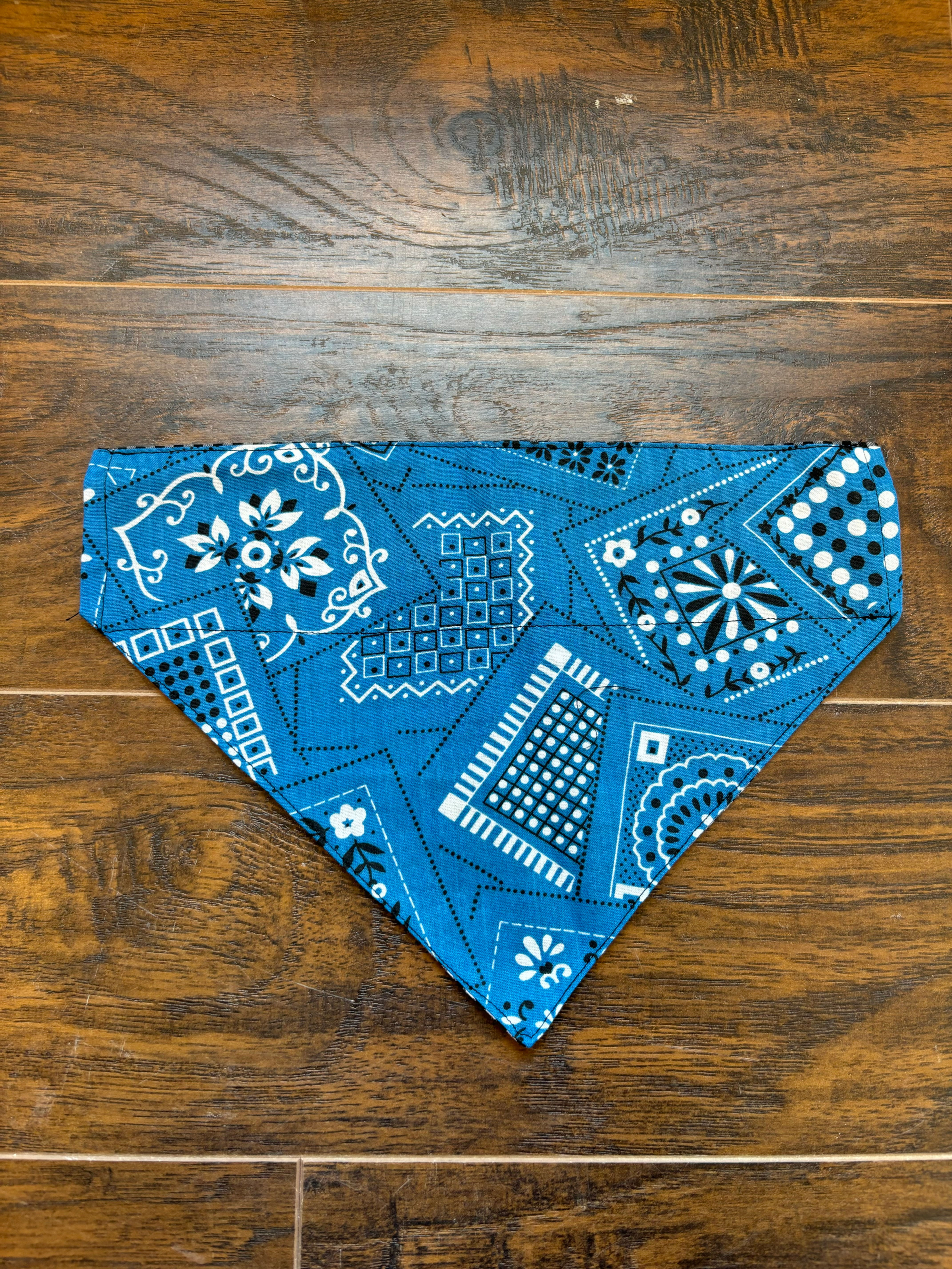 Blue Medium Dog Bandana