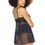 Miniatura: COQUETTE | Babydoll & High Waist Thong Black & Blue