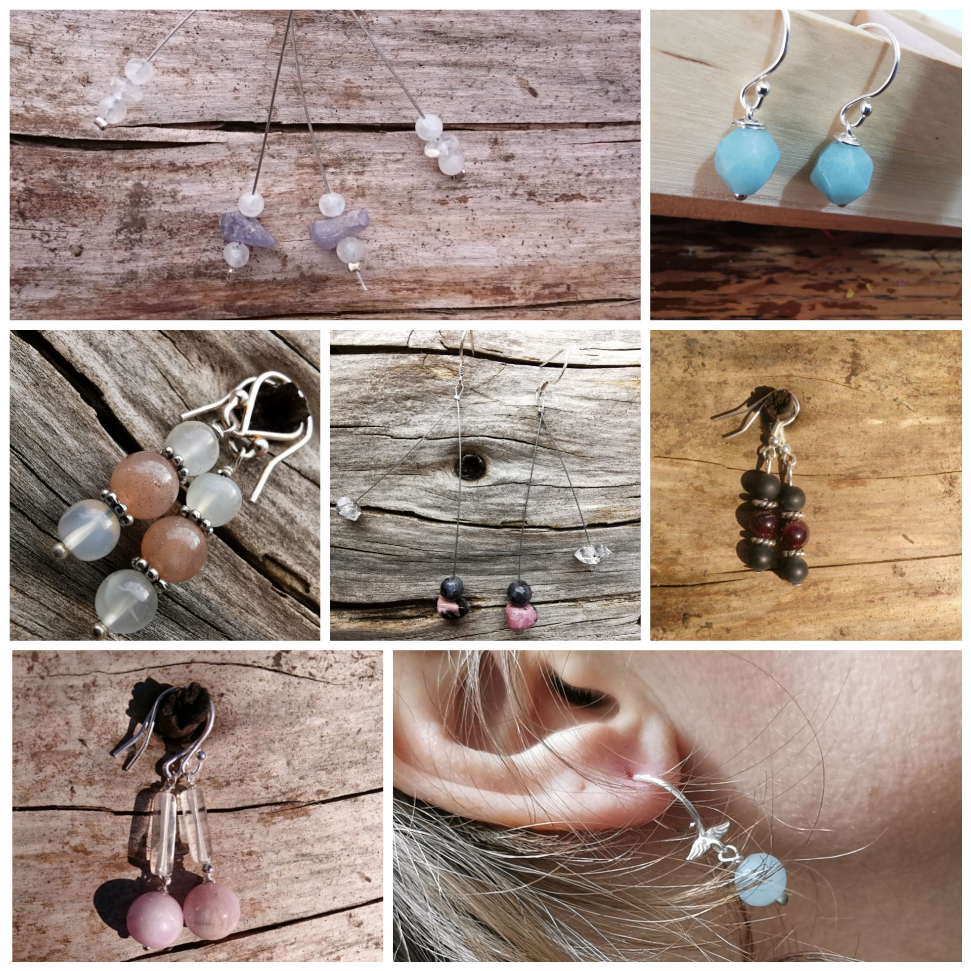 Personalised Crystal Healing Earrings