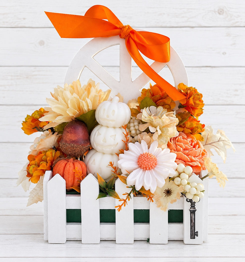 Pumpkin Patch Candle Bouquet front view