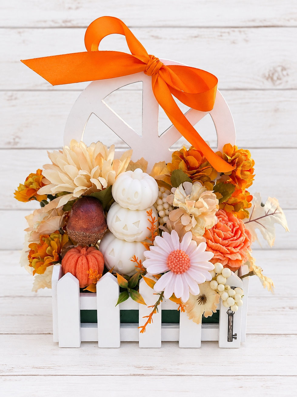 Pumpkin Patch Candle Bouquet alternate front view