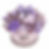 Lavender Bow Garden Candle Bouquet front view