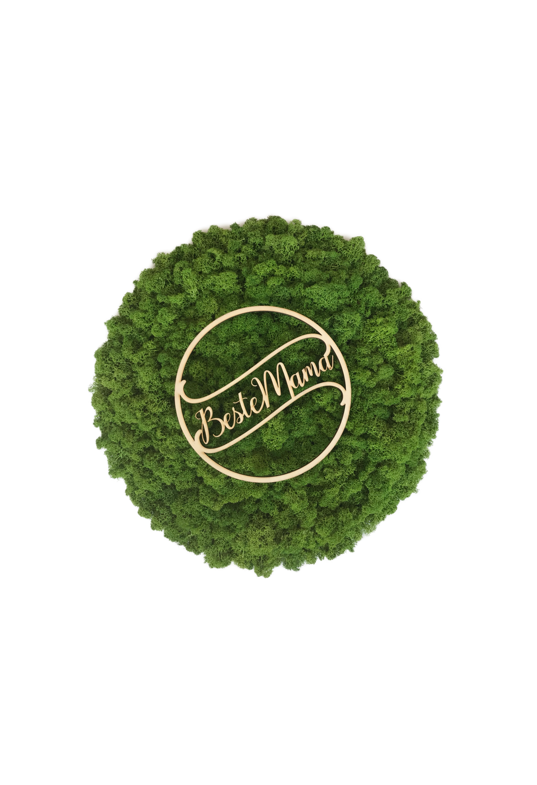 Moosbild "Beste Mama" Ø40