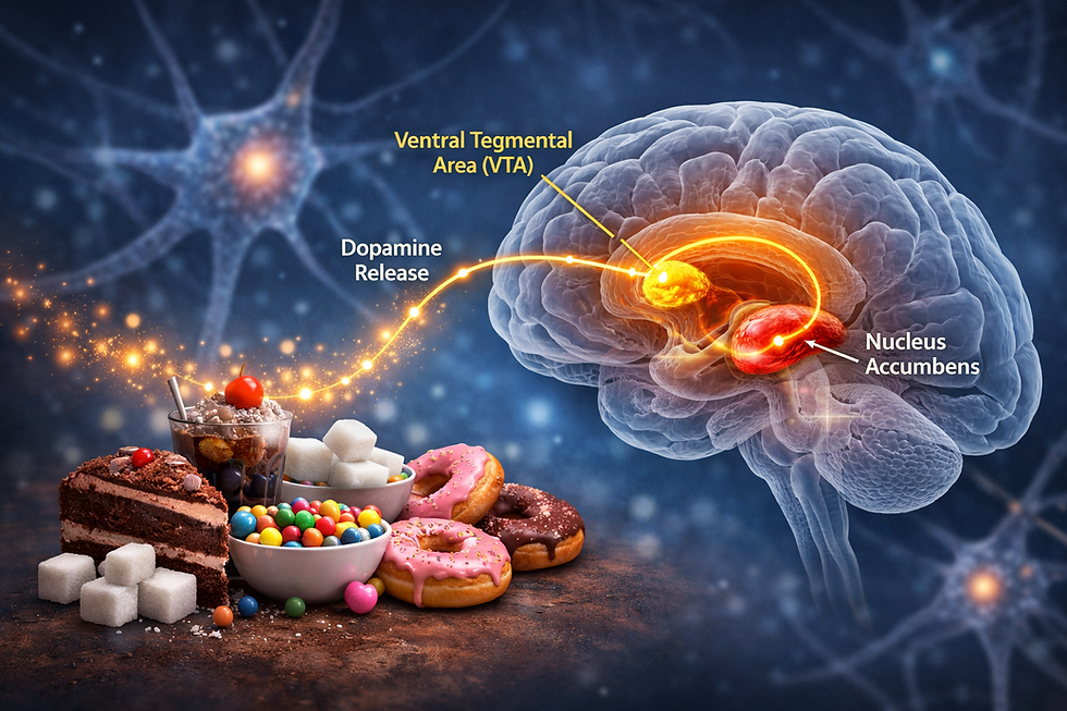 Activation of the Mesolimbic Pathway: What Happens When We Eat Sugar?