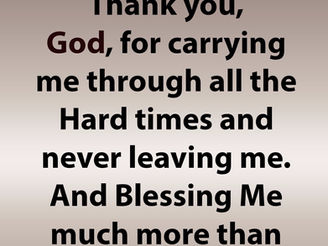 Saturday Morning Inspiration - Thankful!