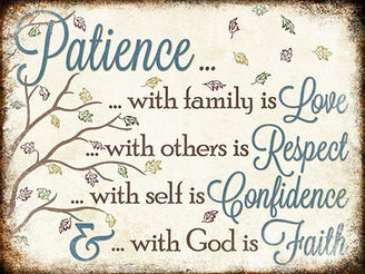 Tuesday Morning Inspiration - Patience!