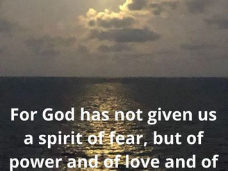 Monday Morning Inspiration - Do Not Fear!