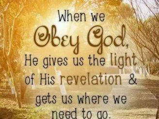 Saturday Morning Inspiration - Obedience to God!