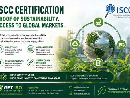 ISCC certification - a commercial requirement