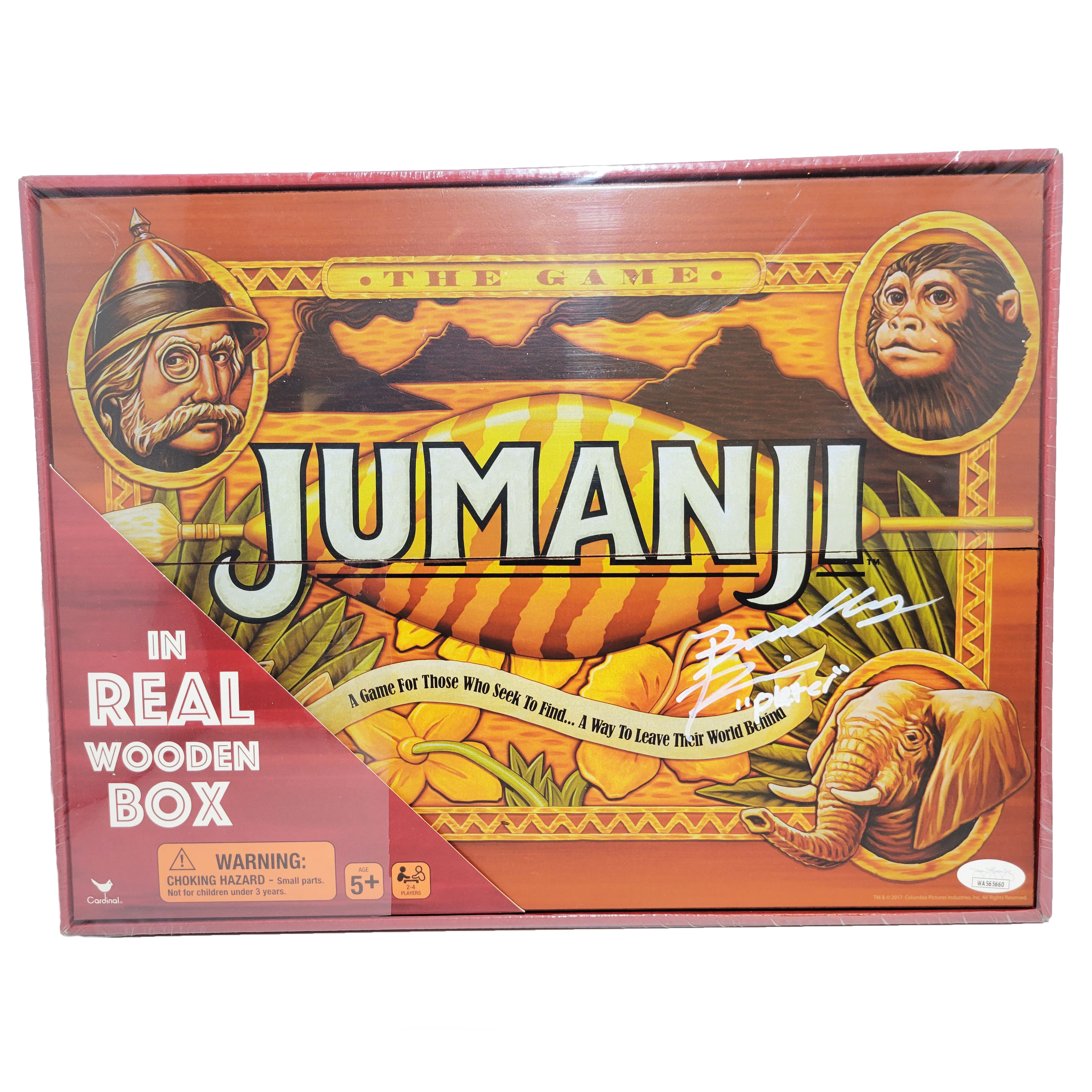 Bradley Pierce - Signed JUMANJI Game w/ Wooden Box (JSA COA)