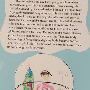 John Luther's (7 years old) first manuscript, not yet on Amazon!