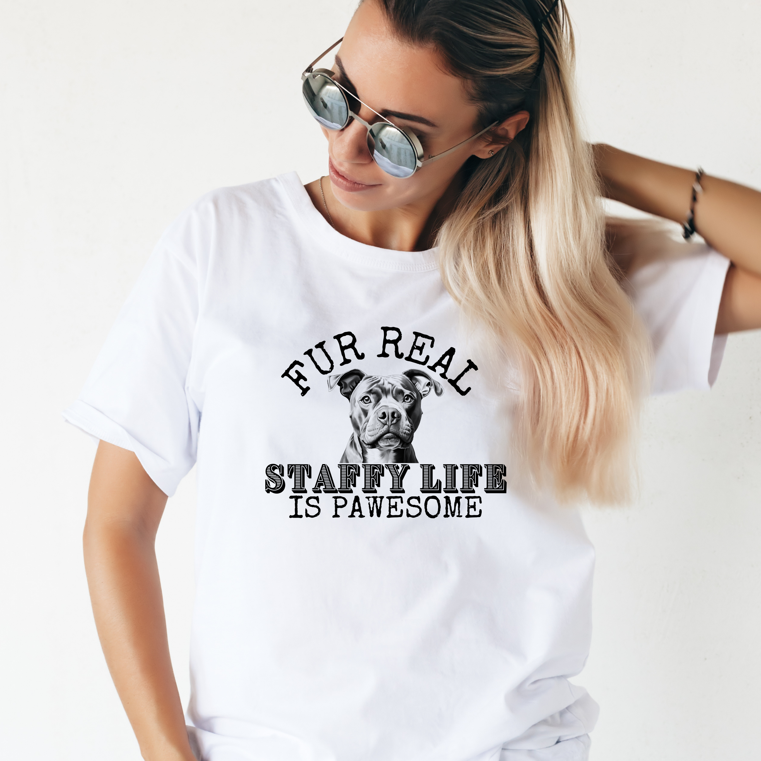 Staffy life fur real Unisex