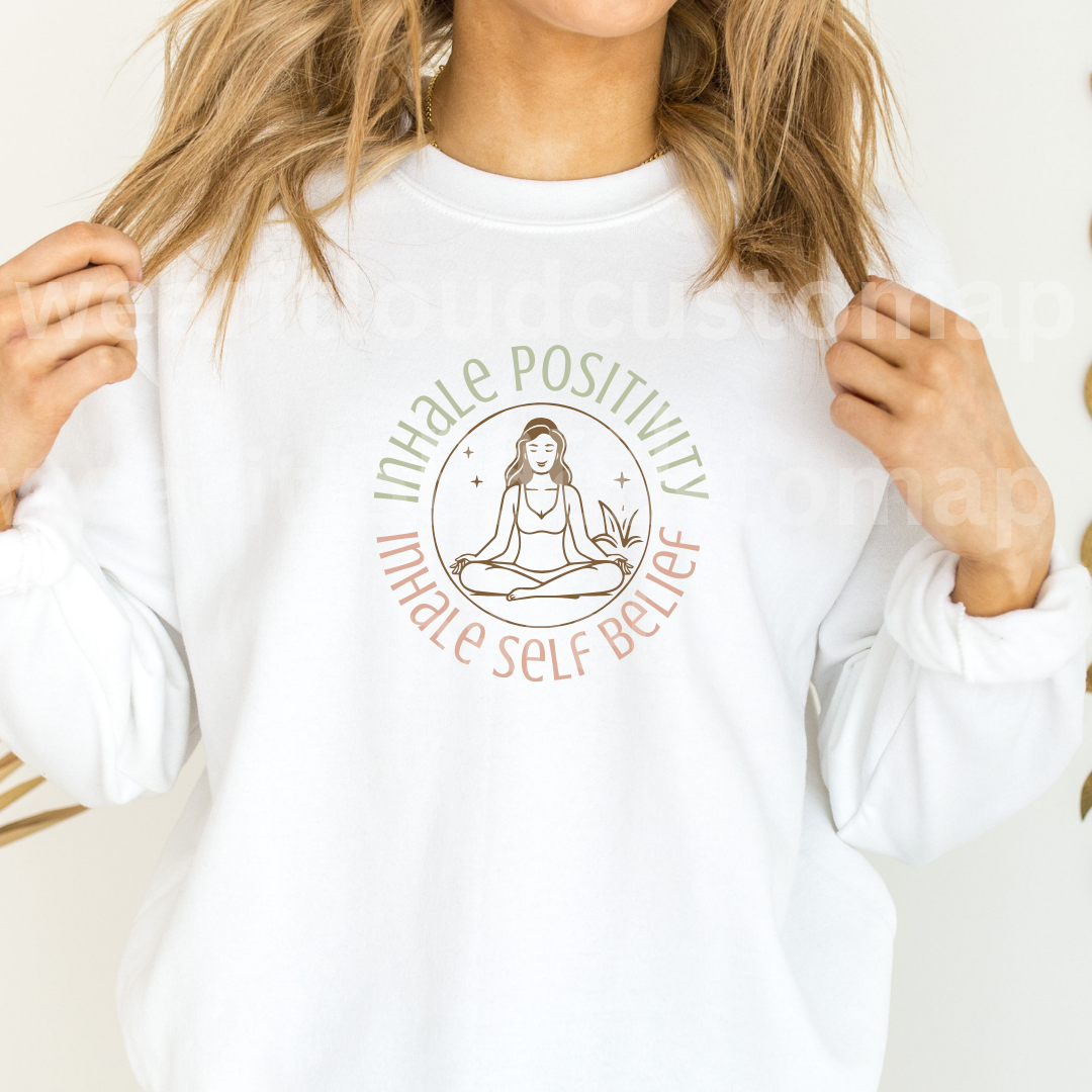 INHALE POSITIVITY SWEATERS