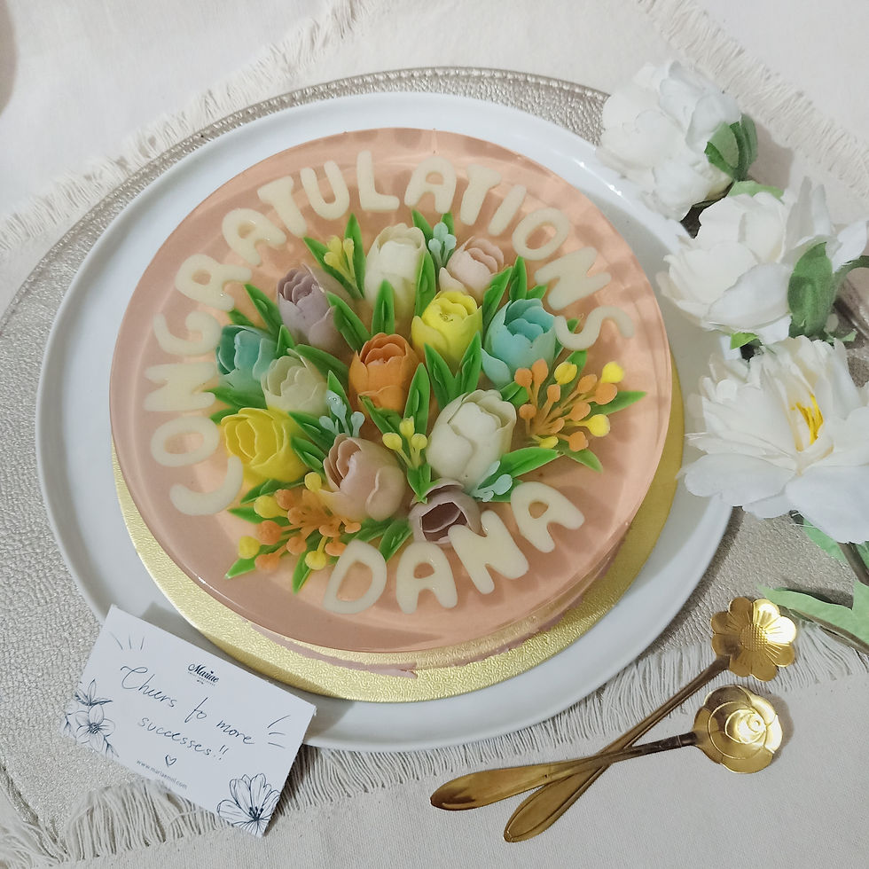 8" Congratulations Jelly Cake | Mariae Mnl