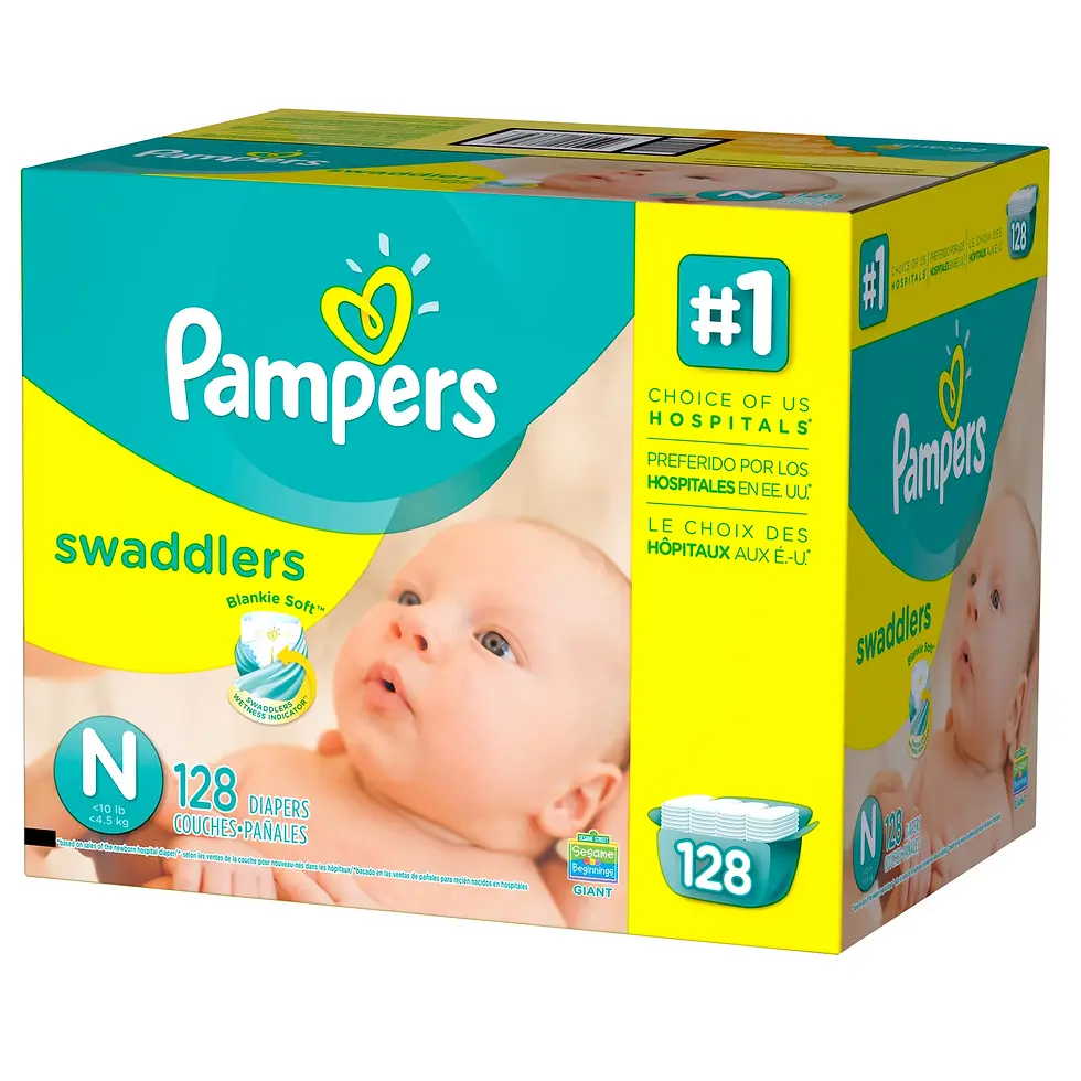Pampers Swaddlers Baby Diapers Size