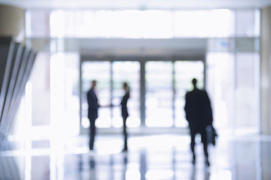 Blurred business persone