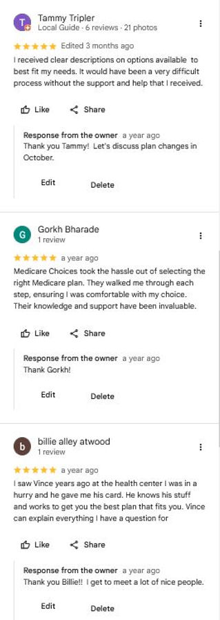 reviews and response