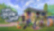 People reading and relaxing near a bookshop van in a lush park setting. "Tiny Book Shop" text visible. Relaxed, colorful atmosphere representing cozy video game example for single players.