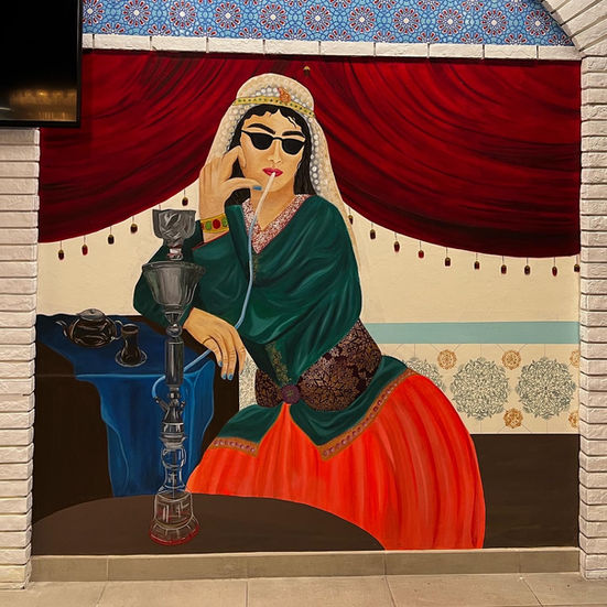 Oil paint 7.2 x 4.8 meter Mural @TheCryingCanvas
