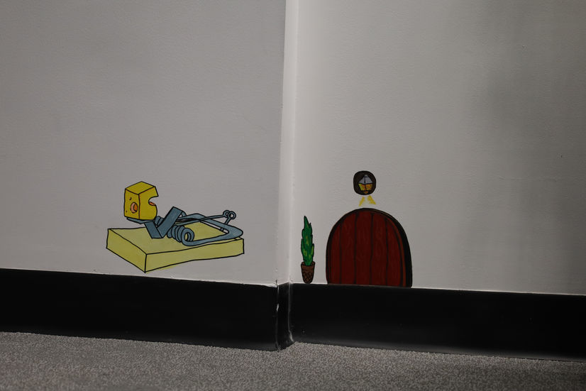 cheese trap and jerry's house tom and jerry - mural for office room the crying canvas in dubai