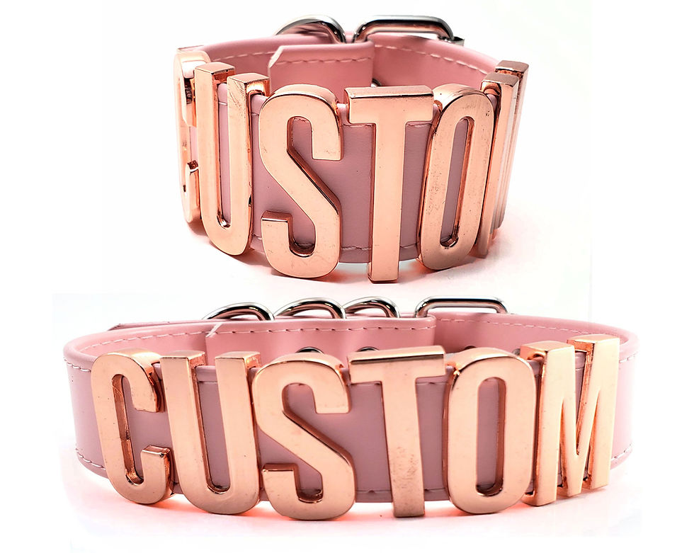 Thumbnail: Custom Pink Bracelet Choker Set